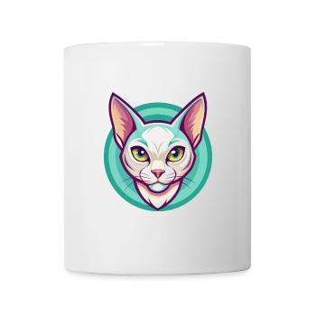 Burmilla Chat Race Dessin Animé Kawaii Animal Pet - Mug blanc - blanc - Devant