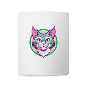 Chat pailleté de Californie Race Dessin animé Kawaii Pet - Mug blanc - blanc - Devant