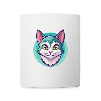 European Shorthair Cat Breed Cartoon Kawaii Animal - Mug - white - Front