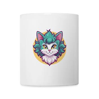 Laperm Chat Race Dessin Animé Kawaii Animal Pet - Mug blanc - blanc - Devant