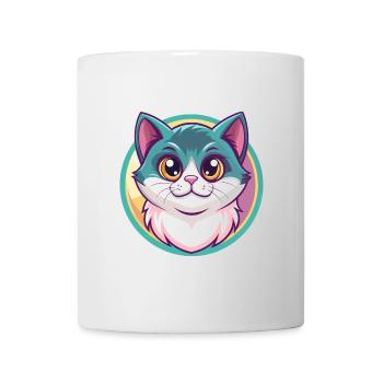 Munchkin Katze Rasse Karikatur Kawaii Tier Haustier - Tasse - Weiß - Vorne