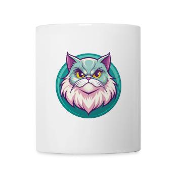 Persische Katze Rasse Cartoon Kawaii Tier Haustier - Tasse - Weiß - Vorne