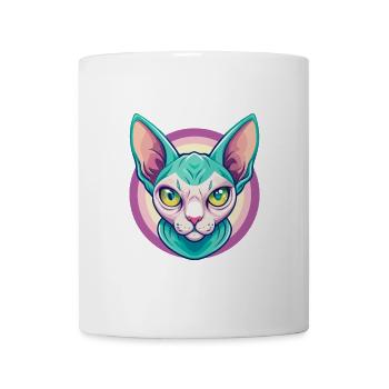 Sphynx Chat Race Dessin Animé Kawaii Animal Pet - Mug blanc - blanc - Devant