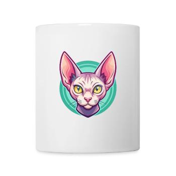 Red Devon Rex Cat Breed Cartoon Kawaii Animal Pet - Mug - white - Front