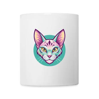 Ocicat Chat Race Dessin Animé Kawaii Animal Animal Pet - Mug blanc - blanc - Devant