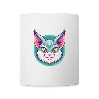 Pixie Bob Cat Breed Cartoon Kawaii Animal Pet - Mug - white - Front