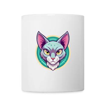 Korat Chat Race Dessin Animé Kawaii Animal Pet - Mug blanc - blanc - Devant