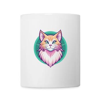 Ginger Longhair Cat Breed Cartoon Kawaii Animal - Mug - white - Front