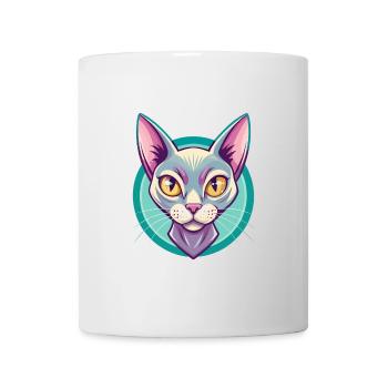 Bombay Chat Race Dessin Animé Kawaii Animal Pet - Mug blanc - blanc - Devant