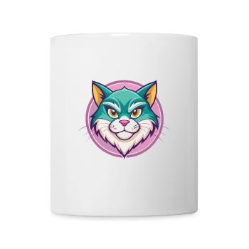 Chypre Chat Race Dessin Animé Kawaii Animal Animal Pet - Mug blanc - blanc - Devant