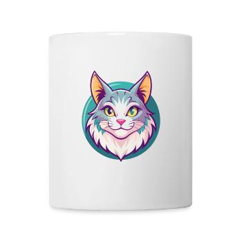 Américain Bobtail Chat Race Dessin Animé Kawaii Animal - Mug blanc - blanc - Devant