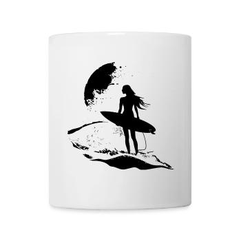 Surfer Girl - Mug - white - Front
