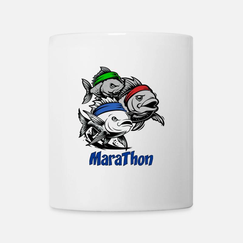 MARATHON ! (footing, running) - Mug blanc - blanc