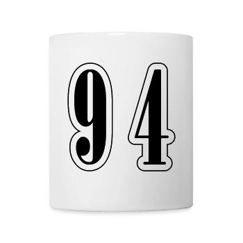 94 Number Symbol - Mug - white - Front