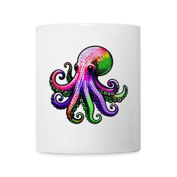 Krake - Tasse - Weiß - Vorne