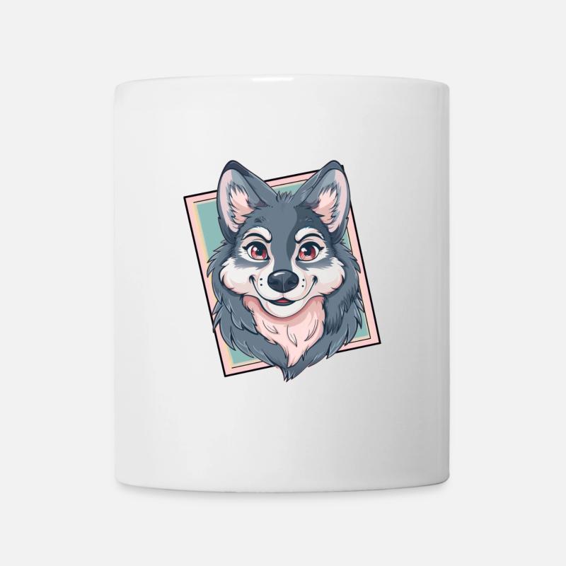 Wolf Rudel Weisheit - Tasse - Weiß