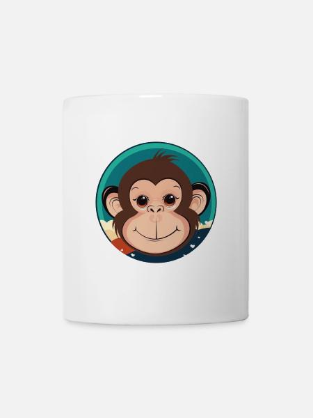 Affe Affengesicht - Mugg - vit
