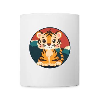Tiger Domestic Cat Wild Cat - Mug - white - Front