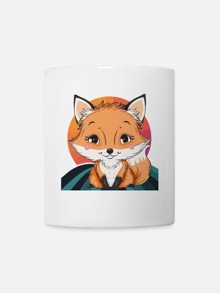 Fuchs Waldbewohner - Tasse - Weiß