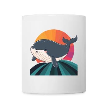 Wal Meeresleben Meerestiere - Tasse - Weiß - Vorne