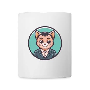 Bambino Katze Rasse Karikatur Kawaii Tier Haustier - Tasse - Weiß - Vorne