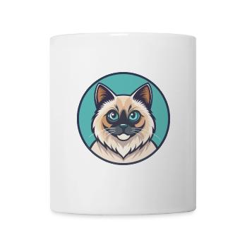 Birman Chat Race Dessin Animé Kawaii Animal Pet - Mug blanc - blanc - Devant
