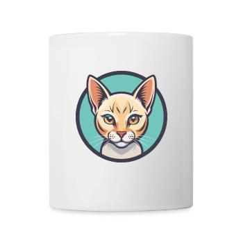 Burmilla Chat Race Dessin Animé Kawaii Animal Pet - Mug blanc - blanc - Devant
