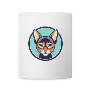 Havanna Braune Katze Rasse Karikatur Kawaii Tier Haustier - Tasse - Weiß - Vorne
