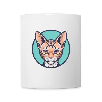 Ocicat Chat Race Dessin Animé Kawaii Animal Animal Pet - Mug blanc - blanc - Devant