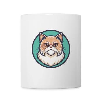 Persische Katze Rasse Cartoon Kawaii Tier Haustier - Tasse - Weiß - Vorne