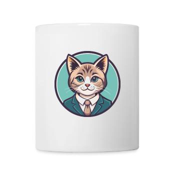 Chantilly Tiffany Katzenrasse Karikatur Kawaii Tier - Tasse - Weiß - Vorne