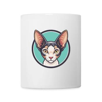 Cornish Rex Chat Race Dessin animé Kawaii Animal Pet - Mug blanc - blanc - Devant