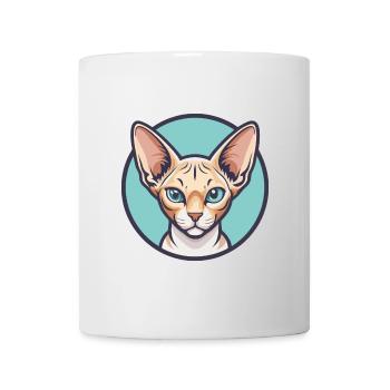 Devon Rex Chat Race Dessin Animé Kawaii Animal Pet - Mug blanc - blanc - Devant