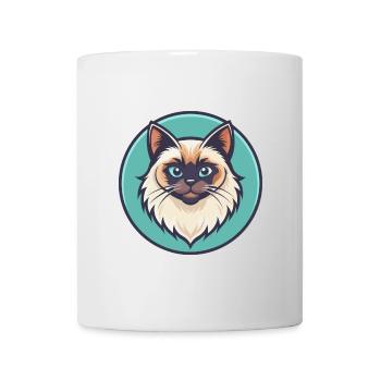 Himalaya-Katzenrasse Karikatur Kawaii Tier Haustier - Tasse - Weiß - Vorne