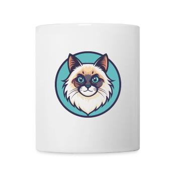 Ragdoll Chat Race Dessin Animé Kawaii Animal Pet - Mug blanc - blanc - Devant