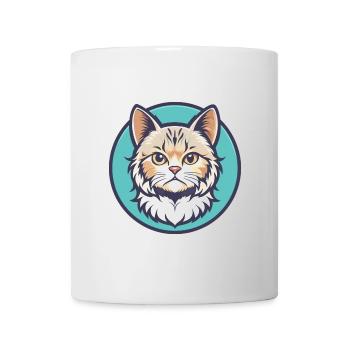 Selkirk Rex Katzenrasse Cartoon Kawaii Tier Haustier - Tasse - Weiß - Vorne