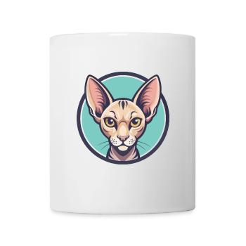 Oriental Cat Breed Cartoon Kawaii Animal Pet - Mug - white - Front