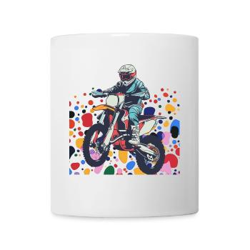 Dirt Bike Moto Sport automobile - Mug blanc - blanc - Devant