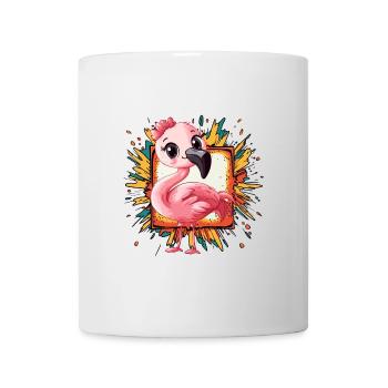 Flamingo Exotisch - Tasse - Weiß - Vorne