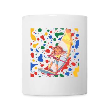 Windsurfen Wellenreiter - Tasse - Weiß - Vorne