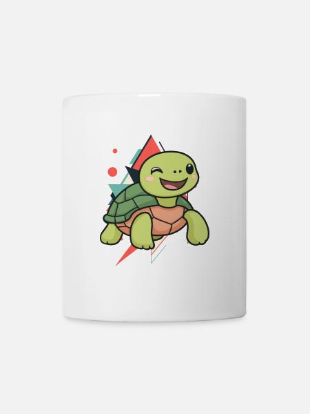 Turtle Schildkröte Uralt - Tasse - Weiß