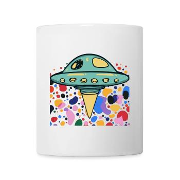 Vaisseau spatial OVNI Scifi - Mug blanc - blanc - Devant