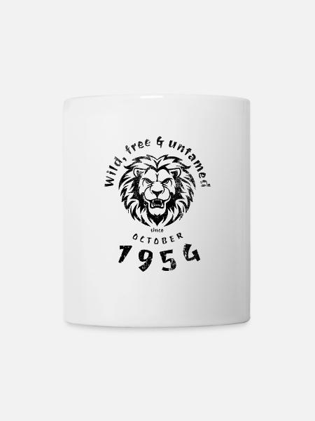 70. Geburtstag Sauvage, libre et indompté depuis 10/1954 - Mug blanc - blanc