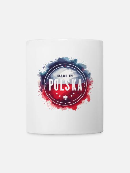 Made in Polska Polen polnisch rot weiß Geschenk - Tasse - Weiß
