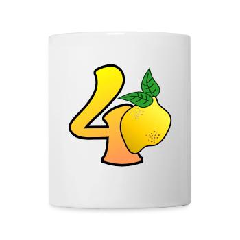40e anniversaire - Quarante - Citrons - Mug blanc - blanc - Devant
