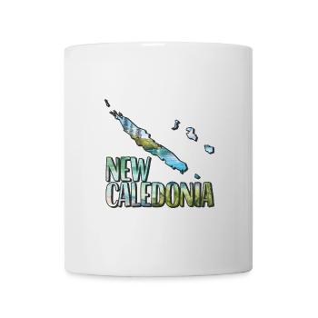 Watercolor Map of New Caledonia - Mug - white - Front