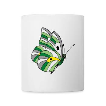 Schmetterling androphilia neutrois skoliosexual - Tasse - Weiß - Vorne