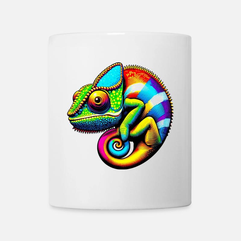 Chamäleon - Tasse - Weiß
