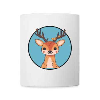 Hirsch Waldbewohner Elch - Tasse - Weiß - Vorne
