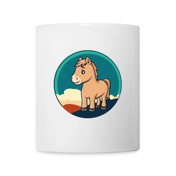 Ponyhof Pferd Hufe - Tasse - Weiß - Vorne